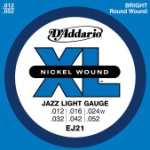 D'Addario EJ21 Nickel Wound, Jazz Light, 12-52