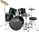 Percussion Plus PP3500 BK Black Complete Drum Set