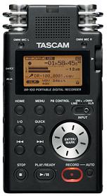 Tascam DR-100 Portable digital recorder, 4 built in stereo mics