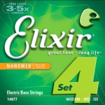 Elixir 14077 Medium Long Scale NanoWeb Electric Bass 4 String Set (45-105)