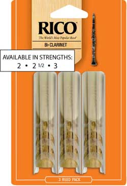 Clarinet Reed - Rico #2 - 3pk  - RCA0320