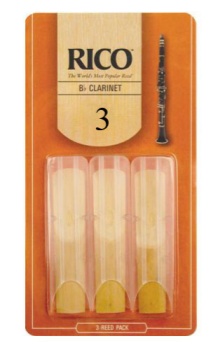 Clarinet Reed - Rico #3 - 3pk  - RCA0330