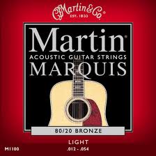 Martin M1100 Marquis 80/20 Bronze Light Acoustic Guitar Strings