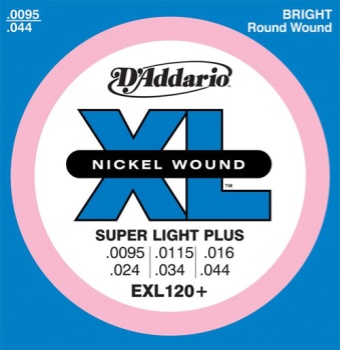 DADDARIO EXL120PLUS Strings, Guitar, D'addario, Xl120+ Super