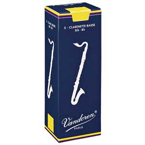 Bass Clarinet Reed - Vandoren #2.5 - 5pk - REVABC2.5
