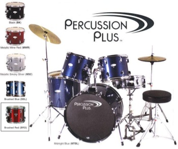 Percussion Plus PP3350BRD 5pc Jazz Kit w/cymbals & throne