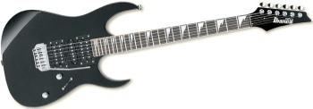 Ibanez GRG170DXBKN Dual Humbucker Rosewood Shark Inlay Fat 10 Bridge