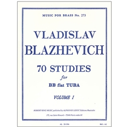 70 Studies For Bb Tuba Vol 1 [tuba] Blazhevich