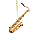 Ornament, Saxophone, Gold