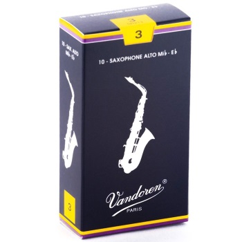 Alto Sax Reed - Vandoren #3 - 10pk