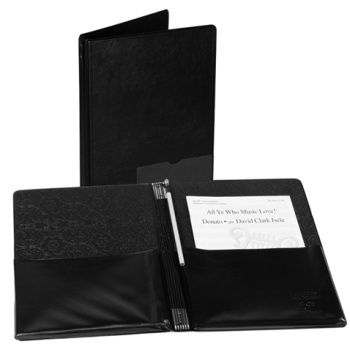Deluxe Concert Folder 9 1/4 x 12 Black