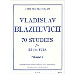 70 Studies For Bb Tuba Vol 1 [tuba] Blazhevich
