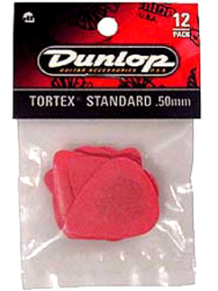 Picks - Dunlop 418P.50 Tortex Standard Picks, 12 Pack
