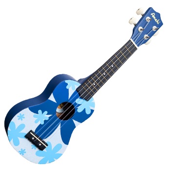 Amahi Blue Flower Soprano Uke