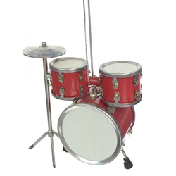 Ornament, Drum Set, Red