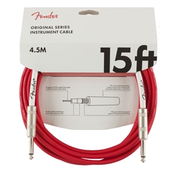 Fender Original 15' Inst Cable Red Discontinued